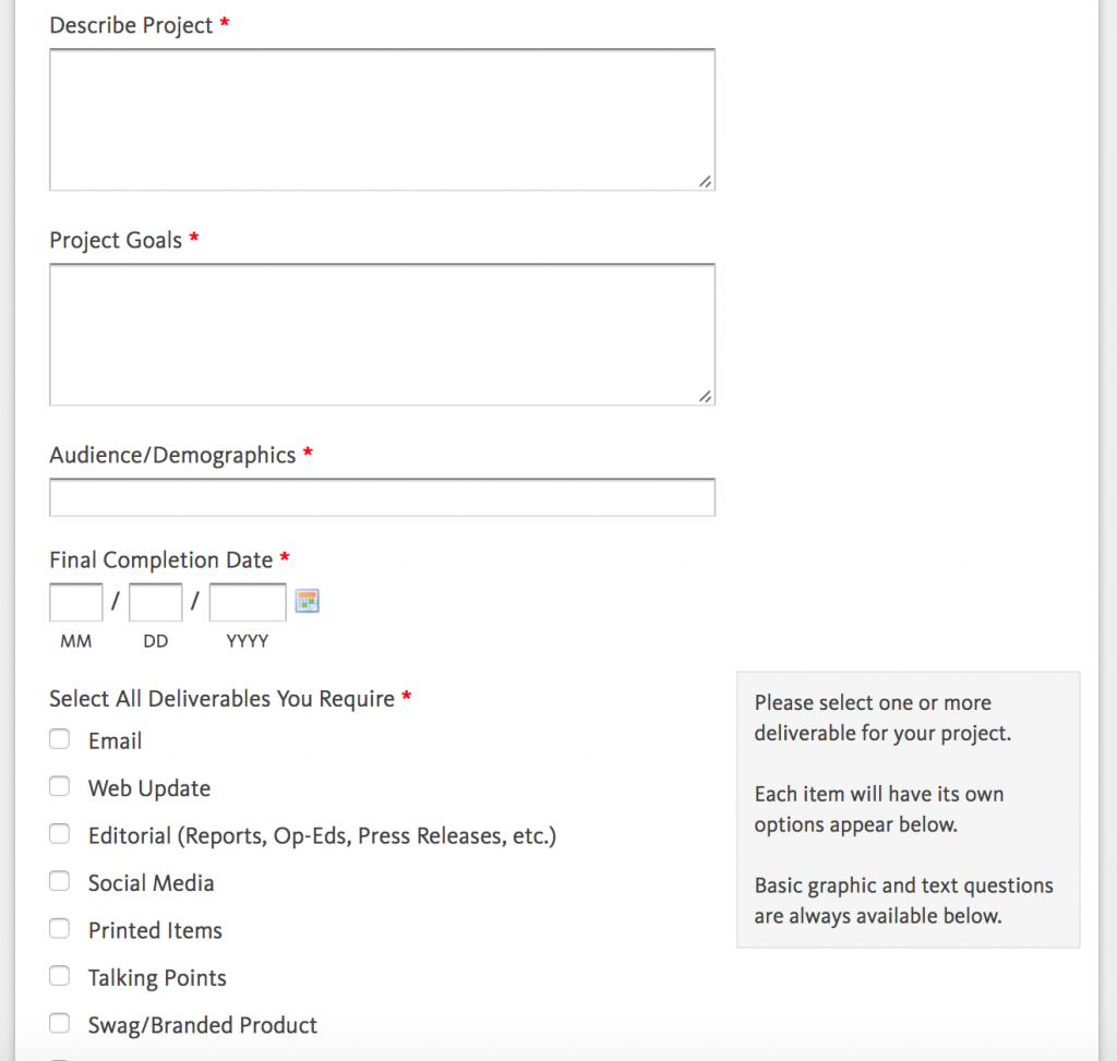 Sample Request Form